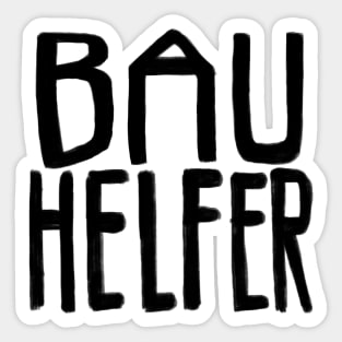 Bau Helfer, Bauhelfer Sticker